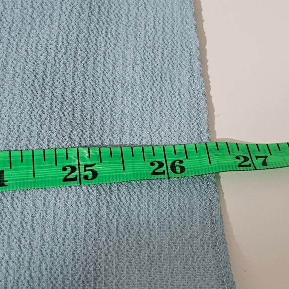 Counterparts Top Size L Pale Blue with Embroidered Trimmed Bell Sleeves - Picture 8 of 8